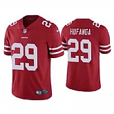 Nike Men & Women & Youth San Francisco 49ers #29 Talanoa Hufanga Red Vapor Limited Jersey,baseball caps,new era cap wholesale,wholesale hats